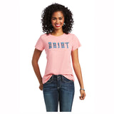 Ariat Women's Real Kinship Short Sleeve Tee - Peach Blossom