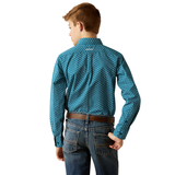 Ariat Boy's Petey Long Sleeve Shirt Dark Teal