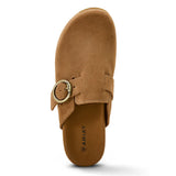 Women's Ariat Country Mule Slip-On Shoes - Caramel Suede