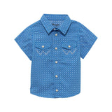 Wrangler® Baby Boy Short Sleeve Shirt - Blue -112365633