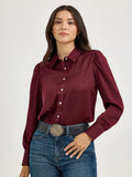 Wrangler Women's Satin Rodeo Blouse