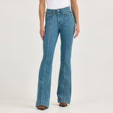 Wrangler Retro® Bailey Trouser Jean, high rise, Brooklyn color, women's jeans, stylish fit.