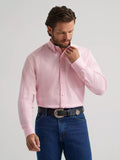 Wrangler® George Strait™ Long Sleeve Button Down Shirt - Bubble Pink
