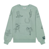 Wrangler Retro® Punchy Sweatshirt Crew - Blue - 112385485