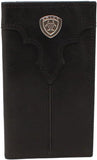 Ariat Mens Rodeo Wallet Center Bump Shield Black