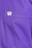 Cinch MENS SOLID PURPLE BUTTON-DOWN WESTERN SHIRT MTW1103802