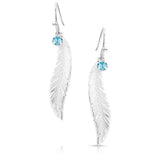 Montana Silversmiths Cinderella Liberty Feather Dangle Earrings | USA Made