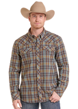 Rock & Roll TEK Plaid Stretch Flannel Shirt BMN2S09471