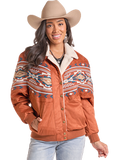 Rock & Roll Women's Aztec Sherpa Bomber Jacket BW92C09361