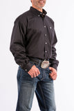 CINCH - MENS SOLID BLACK BUTTON-DOWN WESTERN SHIRT #MT10320083