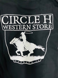Circle H Branded Short Sleeve T shirt Black/White