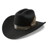 Charlie 1 Horse Daredevil Women's Wool Felt Western Hat in black, featuring a stylish band and unique embellishments.
