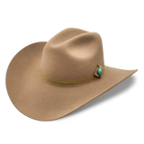 Charlie 1 Horse Keep On Strumming Jr. Youth Felt Western Hat in fawn color with turquoise embellishment