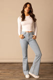 Kimes Ranch Crystal Stripe Denim High Rise Jean