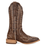 Dan Post Denita Women's Leather Western Boot side view showcasing square toe and detailed stitching