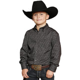 Cinch - Boy Long Sleeve Charcoal Shirt