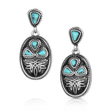 Montana Silversmiths Boot Stitch Turquoise Earrings ER6604