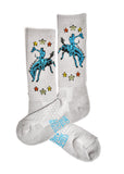 Lucky Chuck Fringe Long Live/Grey Socks