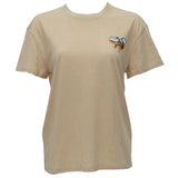 Hooey "Buffalo Heart" Tan w/Heart Logo T-shirt HT1786TN featuring original art on a soft tan fabric.