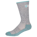 Justin Half Cushion Just Dry Moisture Wicking 2 Pack Gray & Aqua Boot Socks