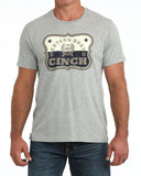 Cinch Men's Gray Graphic Short Sleeve Tee | MTT1690747