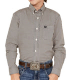 Cinch Boys' Geo Print Button Down Western Shirt