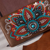 Montana West Embroidered Tribal Mandala Collection Wallet
