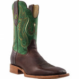 R Watson Mens Tobacco Cowhide Western Boots