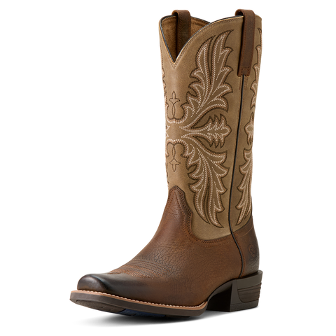 Ariat Men's Hustler Earth Brown Narrow Cutter Toe Western Boot– Circle H  Western Store