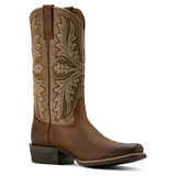 Ariat Men's Hustler Earth/Brown Bomber Narrow Cutter Toe Western Boot