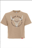Kimes Ranch Bison Skull Tan