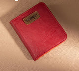 Wrangler Solid Color Small BI-Fold Wallet RFID Card Holder - Red