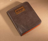 Wrangler Solid Color Small BI-Fold Wallet RFID Card Holder - Dark Khaki