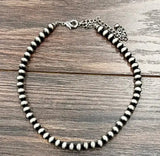 Handmade 16" 8mm Navajo Necklace