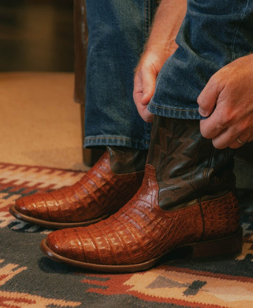 Tecovas - The William Caiman Dark Pecan Boots– Circle H 