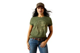 Ariat Ladies Desert Snake Olive Green T-Shirt