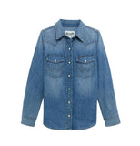 Wrangler® Denim Snap Shirt - Light Denim
