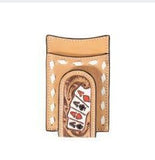 3D Mens Money Clip Hand Painted Ace Cards Natural