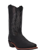 Laredo Mens Cody Black Leather 12in Cowboy Boots