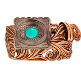 Hooey "Rogue" Tan w/Filigree Cutouts Belt