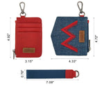 Wrangler Keychain Wristlet Wallets for Women WG367-W119RD