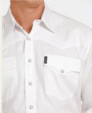 CINCH - MENS SOLID WHITE WESTERN SNAP SHIRT