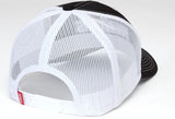 Kimes Ranch Ashland Black Cap rear view showcasing mesh back and adjustable snapback closure.