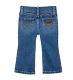Wrangler Baby Boy Jean in Country Boy color, showing back view with pockets and logo detail.