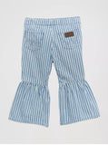 Wrangler Little Girl's Little Girl's Print Ruffle Flare Jean in Jayda