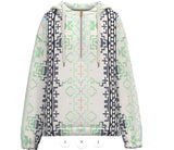 Hooey Ladies Mazatlan Pullover Hoody featuring a stylish southwestern pattern and a cozy 1/2 zip design.