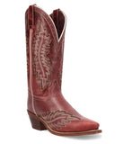 Laredo Ladies Red Coyote Creek Snip Western Boot