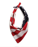 M & F Western U.S.A. Flag Bandana displaying an American flag design, perfect for patriotic events and western style.
