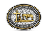Montana Silversmiths Cowboy Credence Belt Buckle | Christian Western
