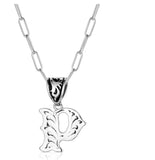 Montana Silversmiths Western Initial Necklace | Letter P